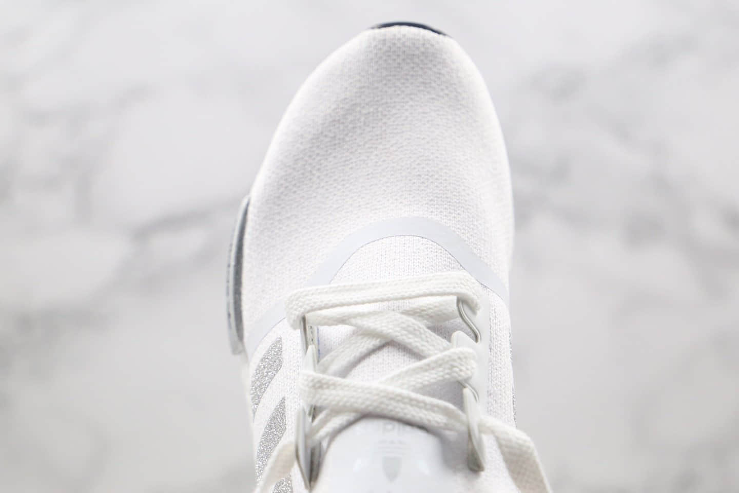 阿迪达斯Adidas NMD R1 OK W Primeknit Triple Black纯原版本爆米花NMD跑鞋细闪白银色原盒原标 货号:FY9668