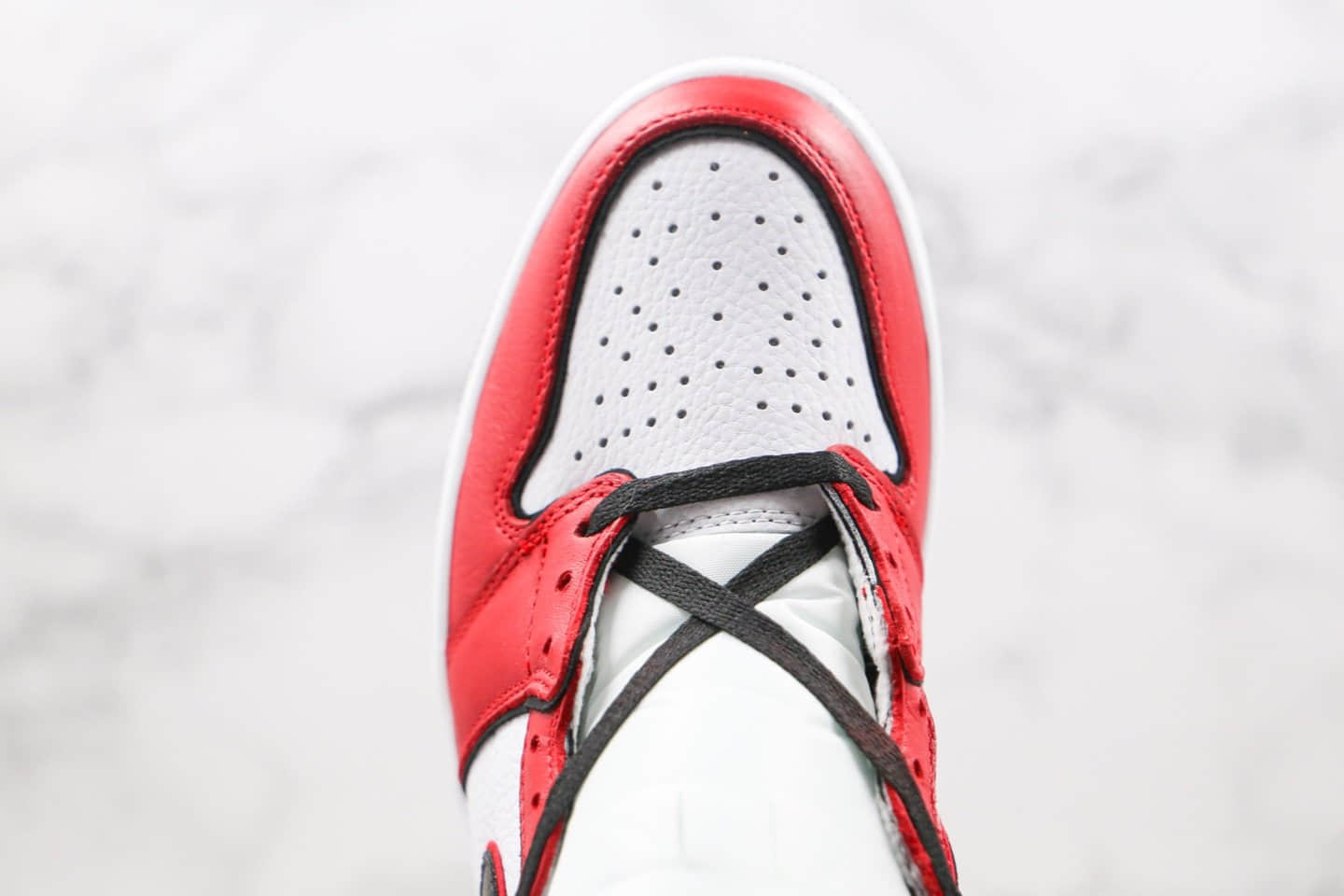 乔丹Air Jordan 1 Bloodline 2.0公司级版本高帮AJ1芝加哥2.0白黑红色正确后跟定型 货号：555088-129