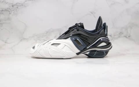 巴黎世家Balenciaga tyrex Sneaker Bicol Or Rubber Mesh Not Wash Black纯原版本复古老爹鞋五代白黑灰色原档案数据开发