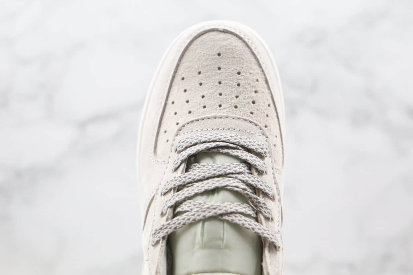 耐克Nike Air Force 1 Mid 07纯原版本中帮空军一号3M反光浅灰色板鞋内置全掌Sole气垫 货号:315121-048