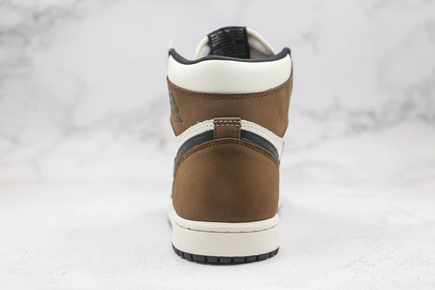 乔丹Air Jordan 1 High OG Dark Mocha纯原版本高帮AJ1小倒钩黑棕色原档案数据开发正确后跟定型 货号：555088-105