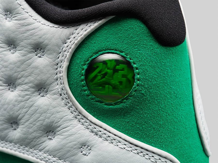 酷似天价雷阿伦限定！AJ13 “Lucky Green”最新实物图曝光！ 货号：DB6537-113