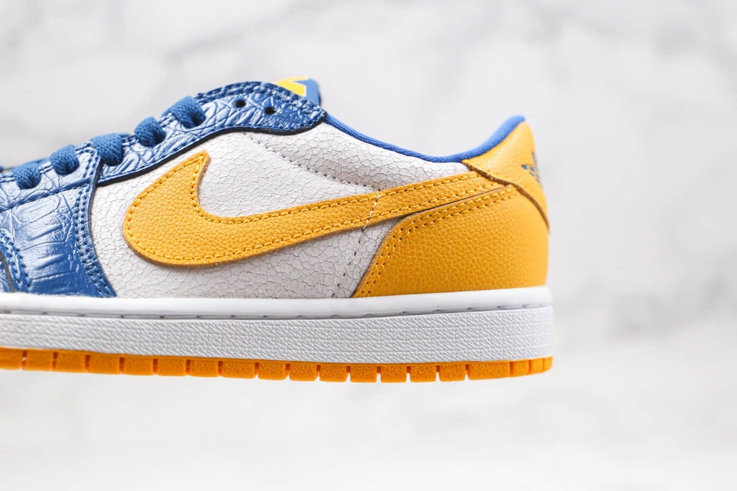 乔丹Air Jordan 1 Low纯原版本低帮AJ1爆裂纹玉米黄色篮球鞋原盒原标 货号：CZ6909-200