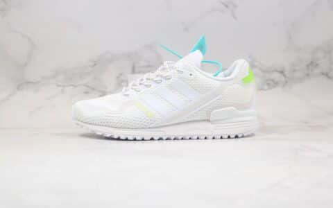 阿迪达斯Adidas Originals ZX 750 Hd纯原版本三叶草ZX750白绿色网面慢跑鞋原楦头纸板打造 货号：FV8490