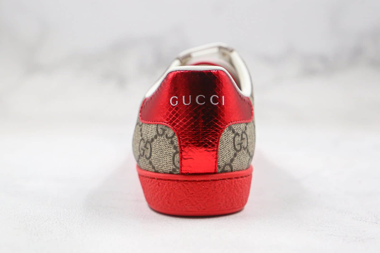 古驰Gucci ACE Embroidered Low-Top纯原版本拼色刺绣系列低帮休闲板鞋乌木色原盒全套原包装配件