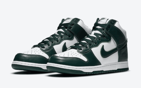 经典配色复刻！全新Nike Dunk High SP“ Spartan Green”9月18日登场！ 货号：CZ8149-100