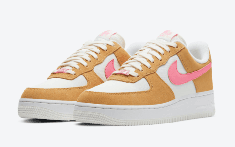 全新粉红小麦AF1惊艳亮相！小姐姐必备！ 货号：DC1156-700