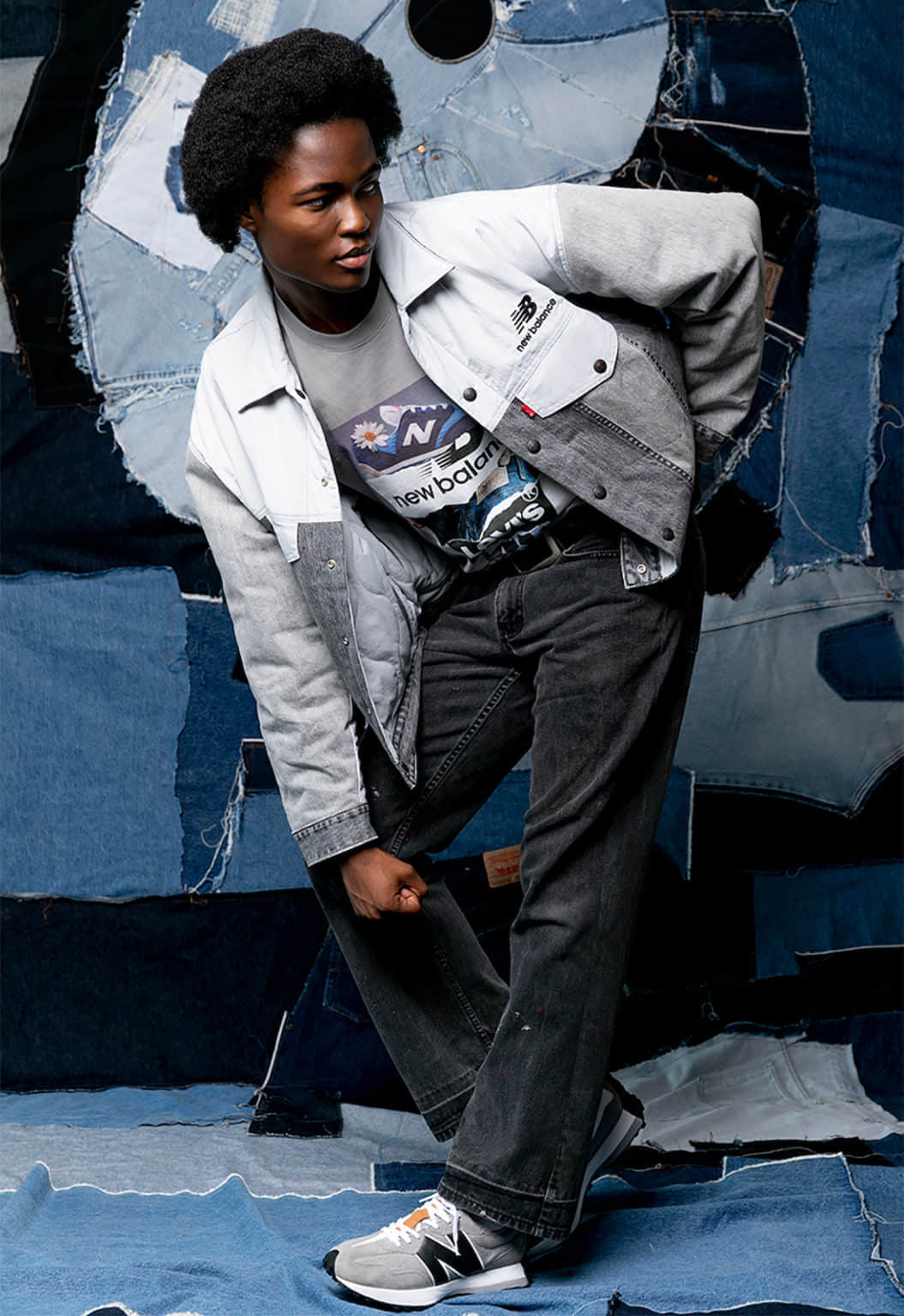 时尚复古风！Levi's x NB327丹宁套装下月发售！