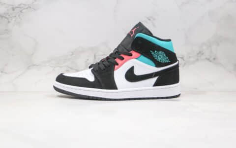 乔丹Air Jordan 1 Mid SE South Beach纯原版本中帮AJ1新南海岸配色正确鞋面材质 货号：852542-116