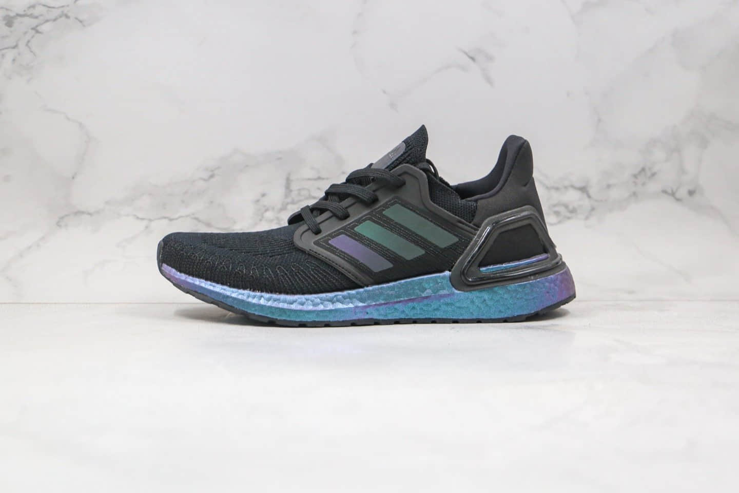 阿迪达斯Adidas Ultra Boost 20 Consortium纯原版本爆米花跑鞋UB系列黑镭射原鞋开模一比一打造 货号:G55839