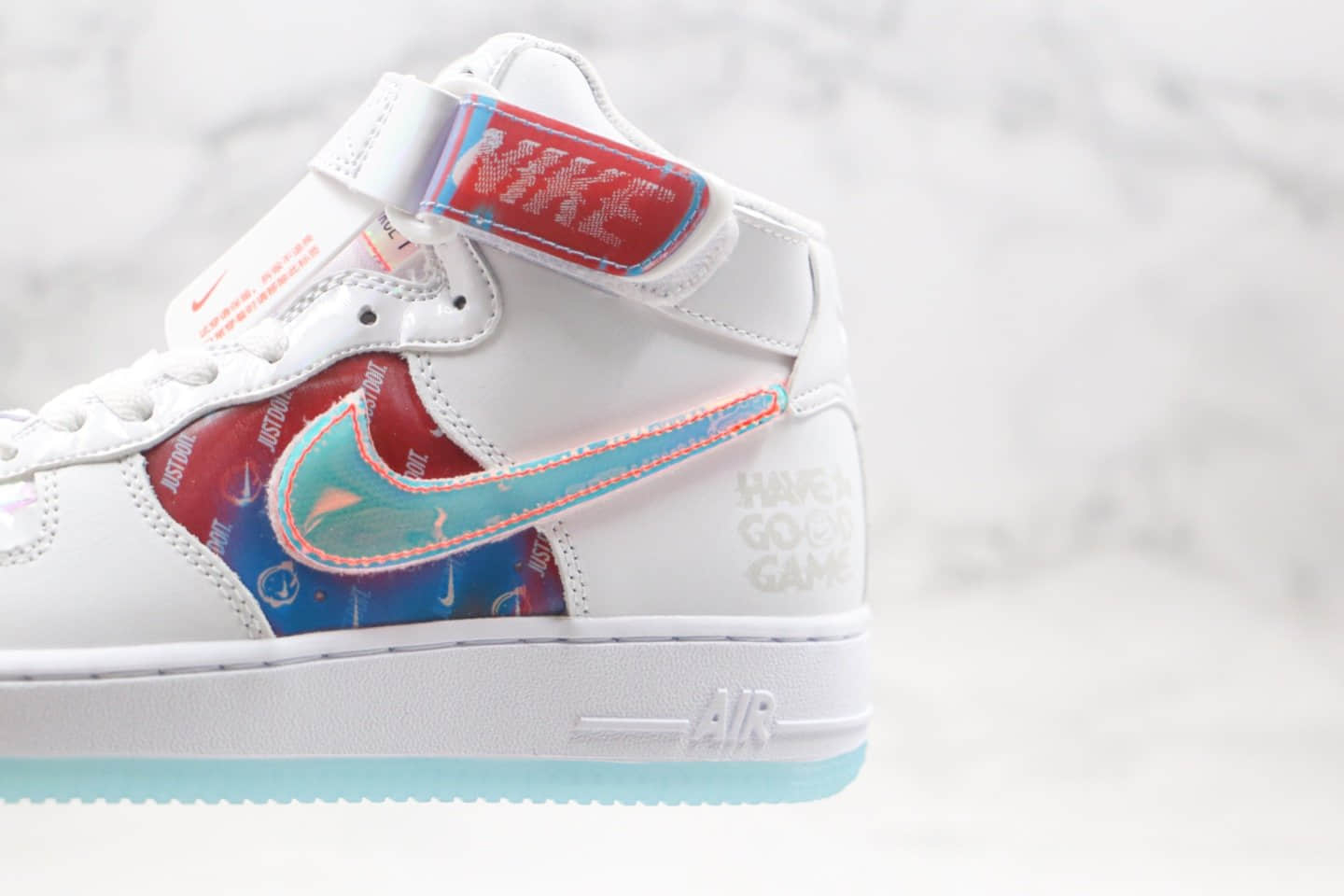 耐克Nike Air Force 1 Hi LX“Good Game”纯原版本高帮AF1空军一号电玩像素炫彩镭射换钩原标原盒 货号:DC2111-191