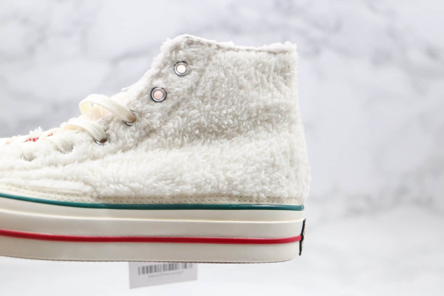 匡威Converse Chuck70公司级版本高帮羊羔毛加绒硫化板鞋白色原档案数据开发 货号：170048C