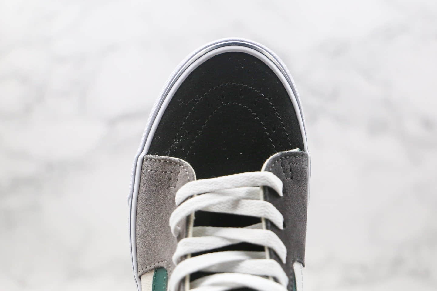 万斯Vans SK8-Hi公司级版本高帮灰绿色鸳鸯麂皮硫化板鞋原盒原标原档案数据开发 货号：VN0A4BV61IB