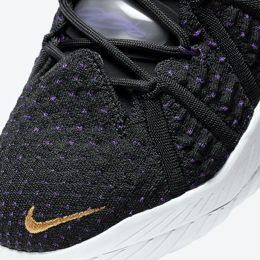 詹姆斯最新战靴 LeBron 18湖人配色曝光!10月23日发售! 货号:CQ9283-004