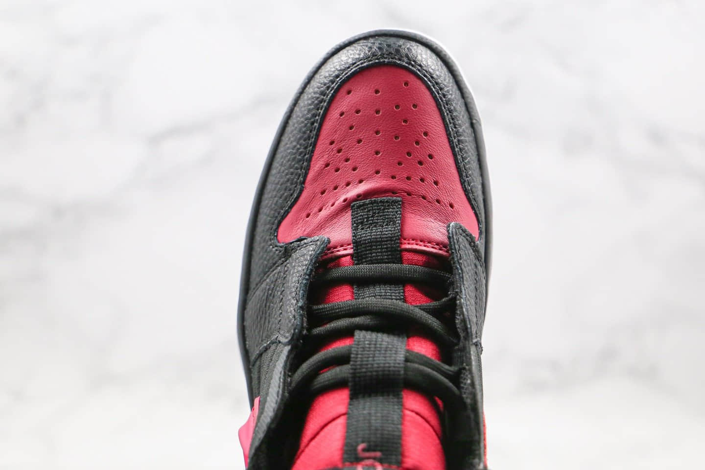 乔丹Air Jordan 1 High React Noble Red纯原版本高帮AJ1机能款黑红色原档案数据开发 货号:AR5321-006