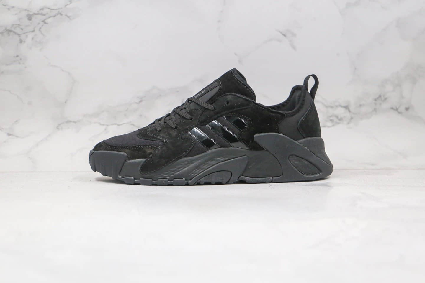 阿迪达斯adidas Originals Streetball Low纯原版本复古街球系列跑鞋黑色原鞋开发 货号:FW1218