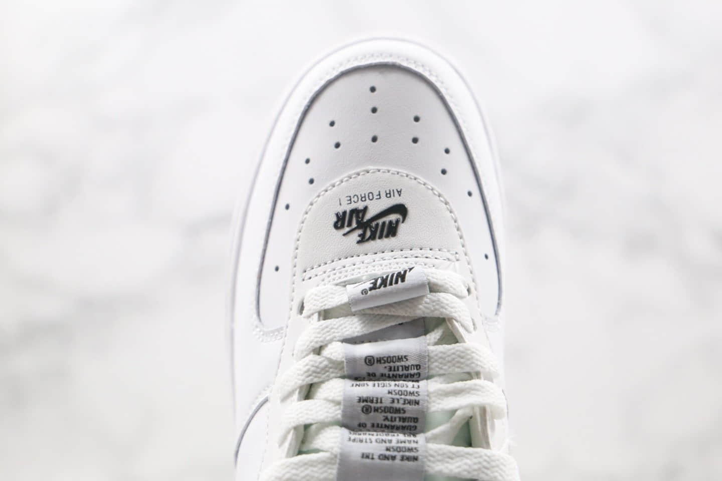 耐克Nike Air Force 1 High纯原版本空军一号高帮AF1白黑解构内置全掌Solo气垫 货号:CJ1385-100