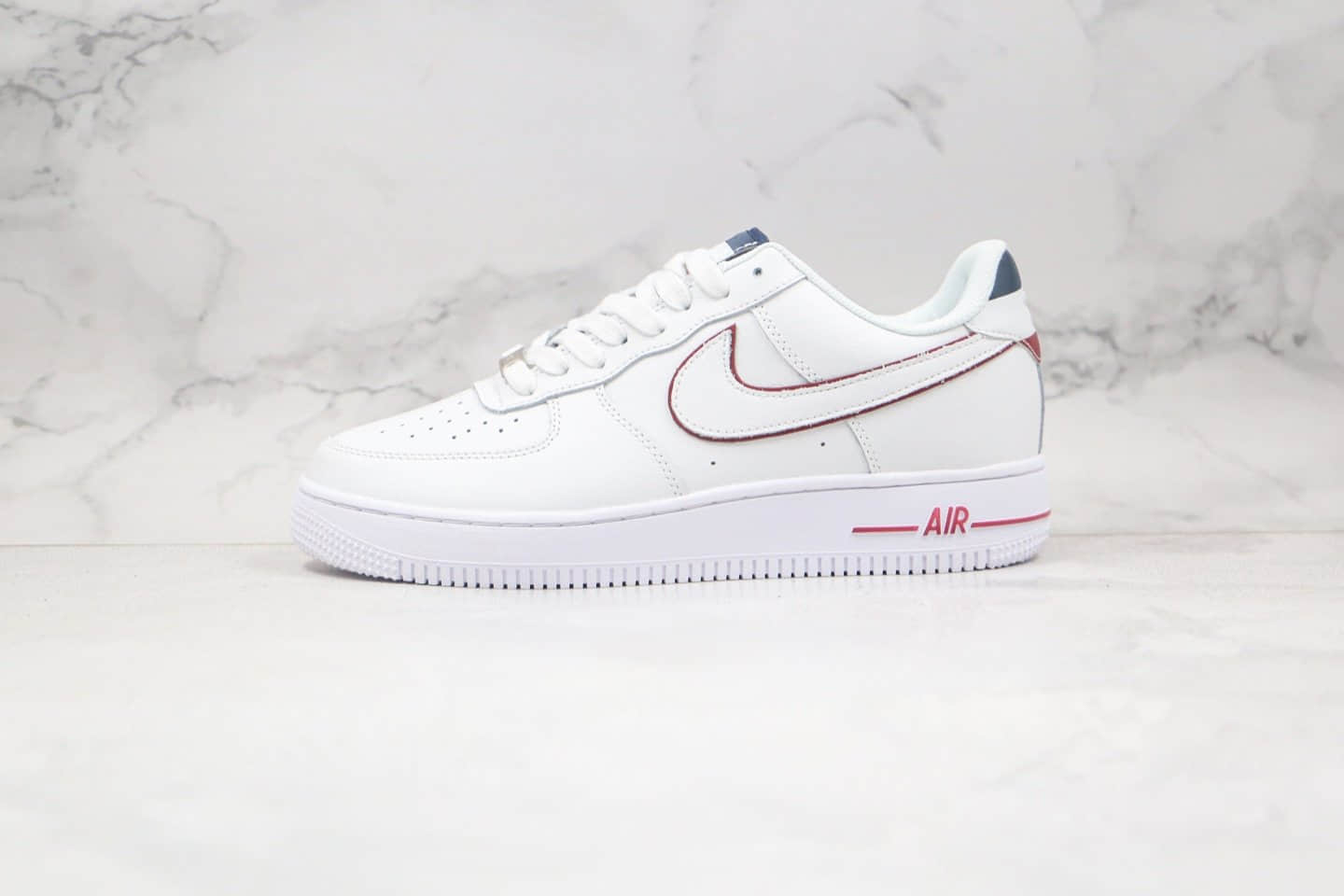 耐克Nike Air Force 1 Low纯原版本空军一号低帮AF1白红色正确中底拉帮 货号:AH0287-212