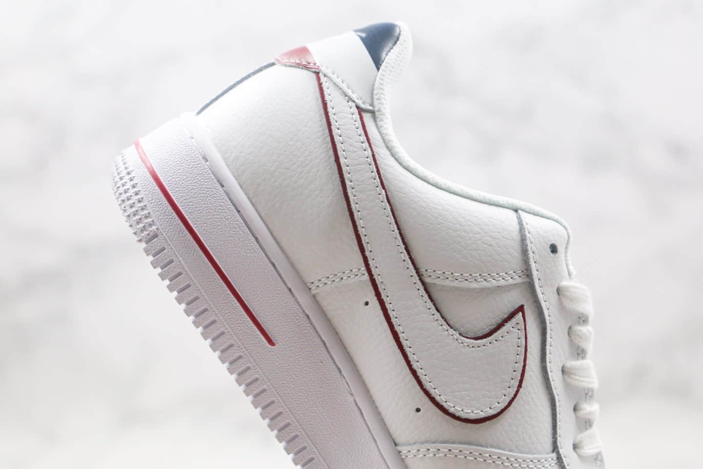 耐克Nike Air Force 1 Low纯原版本空军一号低帮AF1白红色正确中底拉帮 货号:AH0287-212