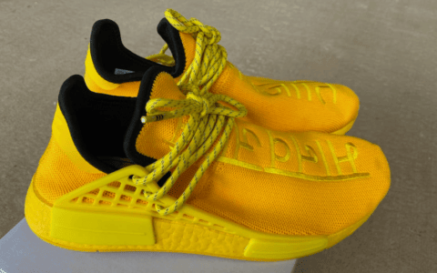 亮黄色鞋面！菲董联名adidas NMD HU新配色曝光！ 货号：GY0091