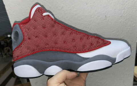 GIGI配色姐妹款？AJ13“ Red Flint”最新实物曝光！ 货号：414571-600
