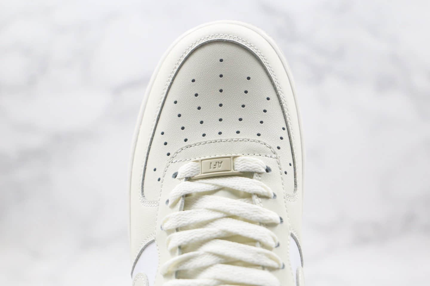 耐克Nike Air Force 1 LOW 07纯原版本低帮空军一号奶油拼接米白红色板鞋内置全掌Sole气垫 货号:DD7209-101