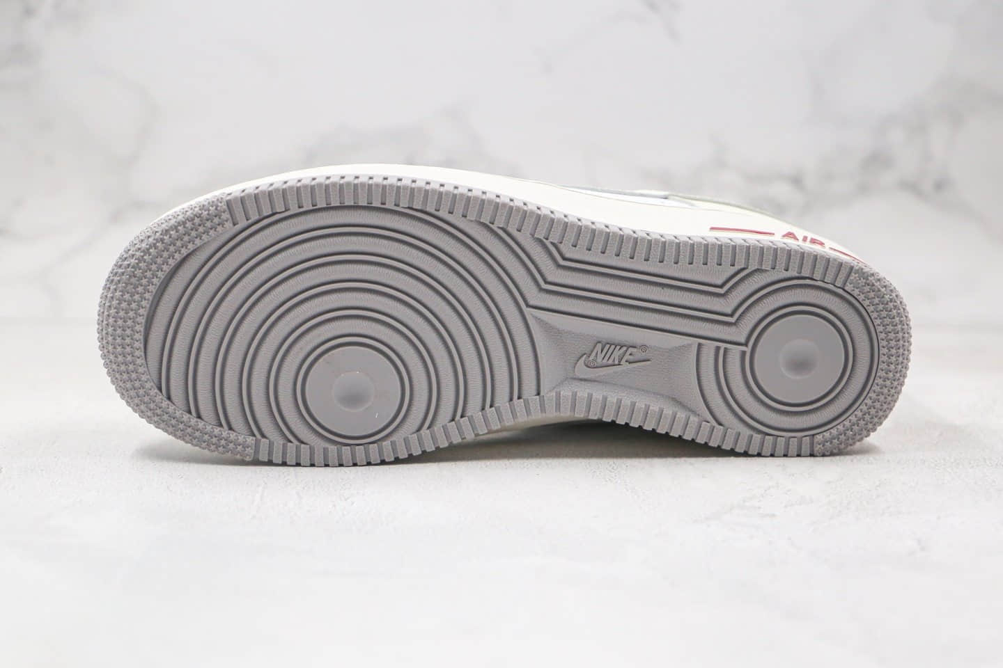 耐克Nike Air Force 1 LOW 07纯原版本低帮空军一号奶油拼接米白红色板鞋内置全掌Sole气垫 货号:DD7209-101