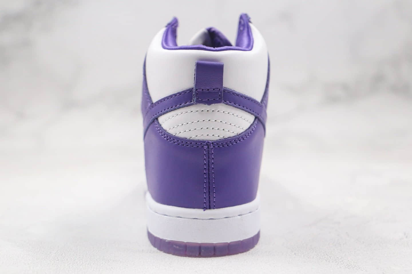 耐克Nike SB Dunk High Pro Varsity Purple纯原版本高帮SB DUNK果冻底白紫色板鞋内置后跟Zoom气垫 货号:DC5382-100