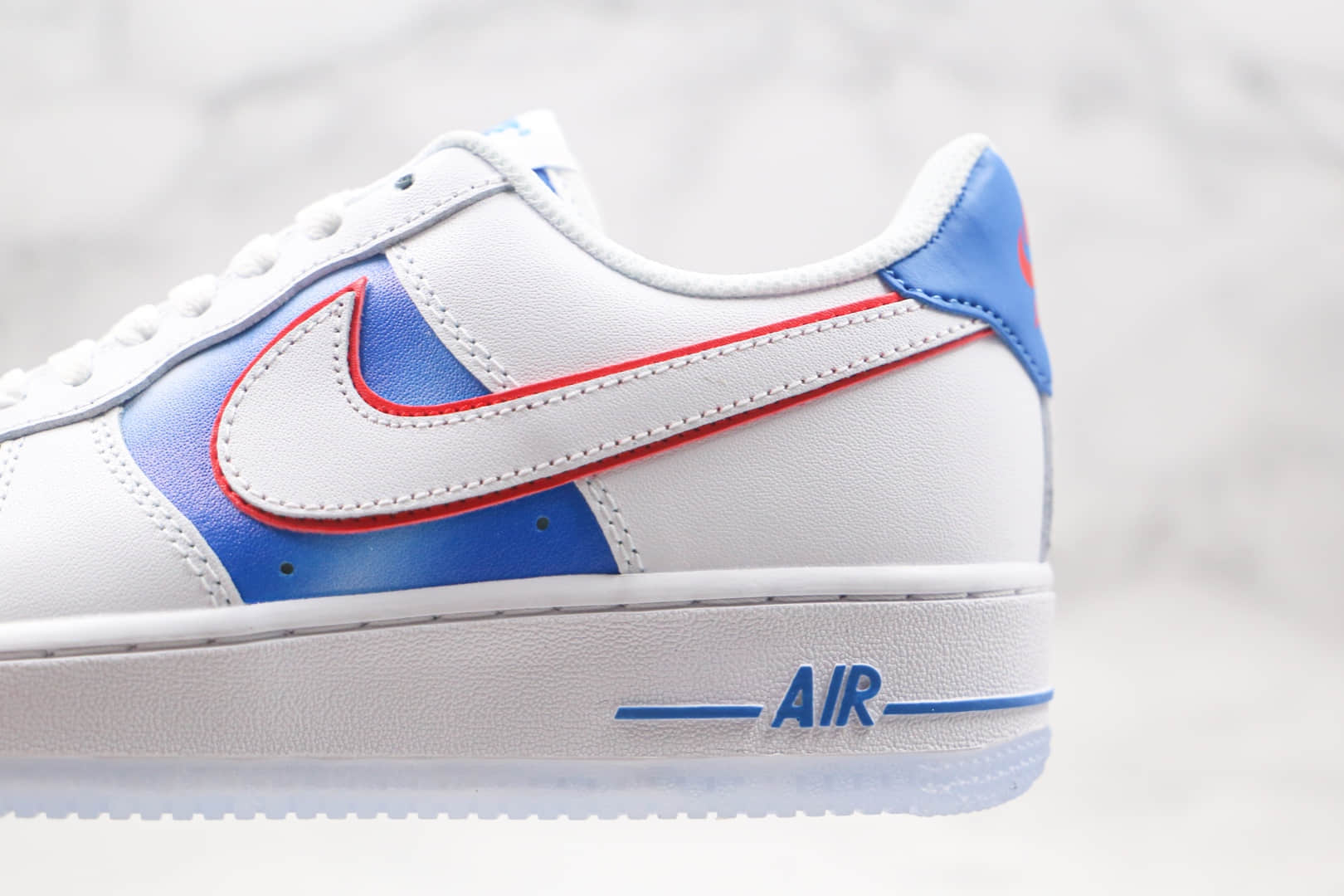 耐克Nike Air Force 1 Low纯原版本低帮空军一号蓝天白云板鞋内置全掌Sole气垫 货号：DC1404-100