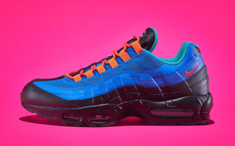 构色抢眼！全新Coral Studio x Nike Air Max 95 V2联名曝光！