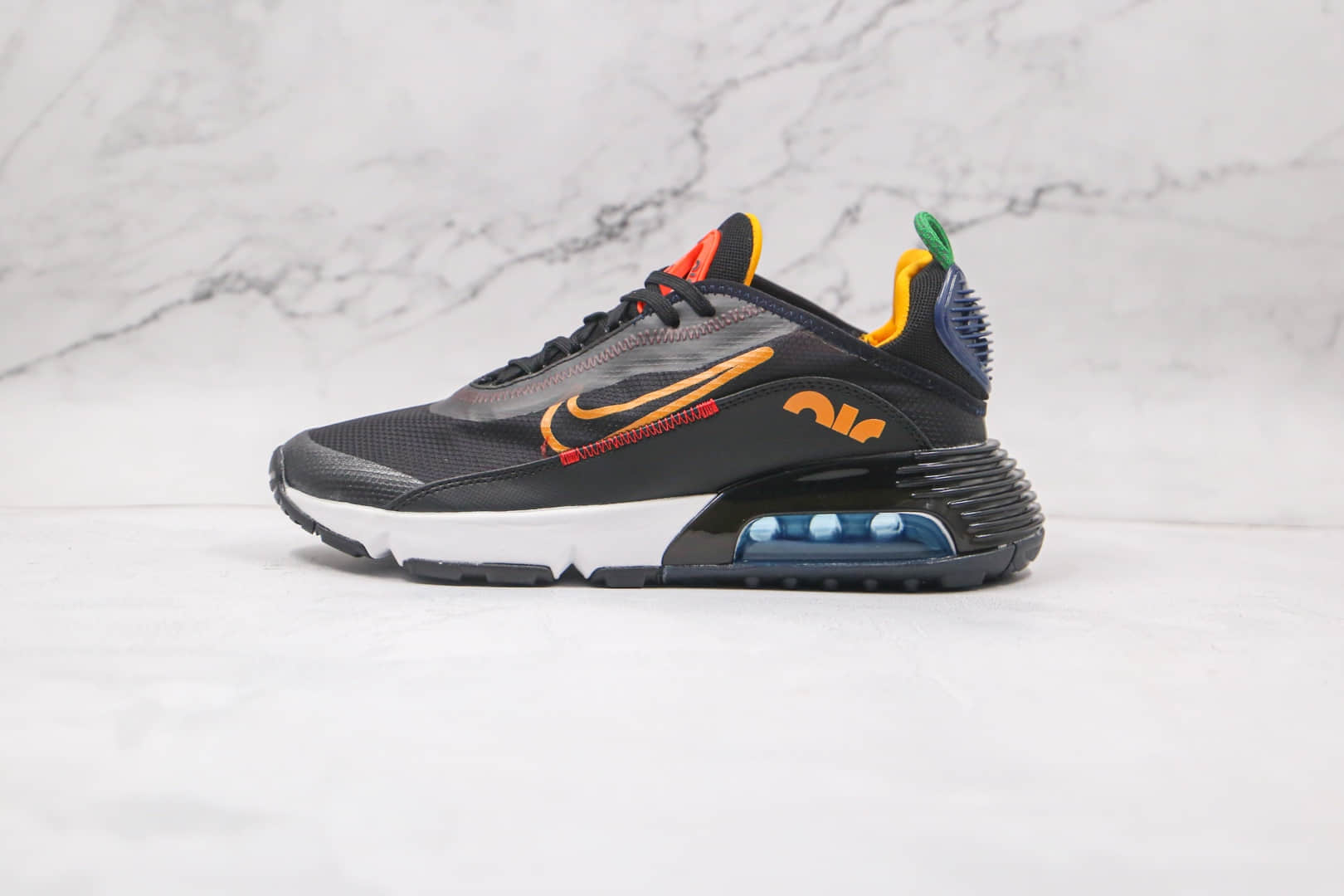 耐克Nike Air Max 2090纯原版本黑橘色max2090气垫鞋原档案数据开发原盒原标 货号:DC1465-001