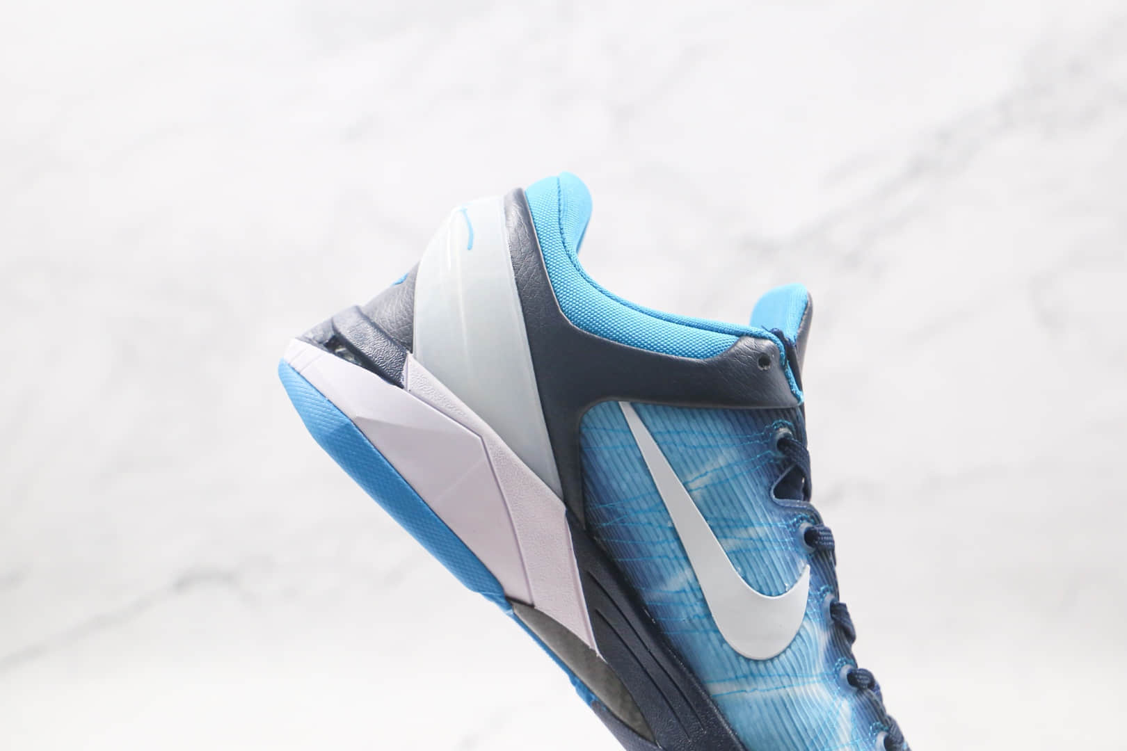 耐克Nike Zoom Kobe VII纯原版本科比7代蓝白色实战篮球鞋内置真实碳板气垫 货号:488371-401