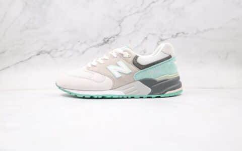 新百伦New Balance 999MG纯原版本复古慢跑鞋NB999灰青色原楦头纸板打造 货号：ML999KGM