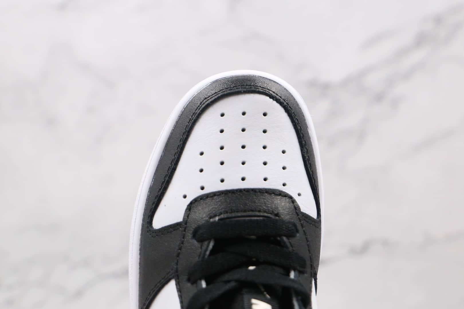 耐克Nike Court Borough Low 2纯原版本低帮黑白银板鞋原楦头纸板打造 货号:CT3964-100