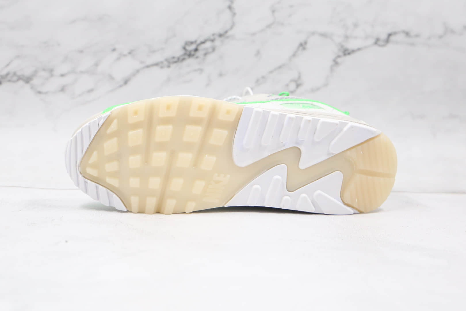 耐克Nike Air Max 90纯原版本复古气垫鞋Max90灰白绿鸳鸯勾原档案数据开发 货号:CZ9078-010