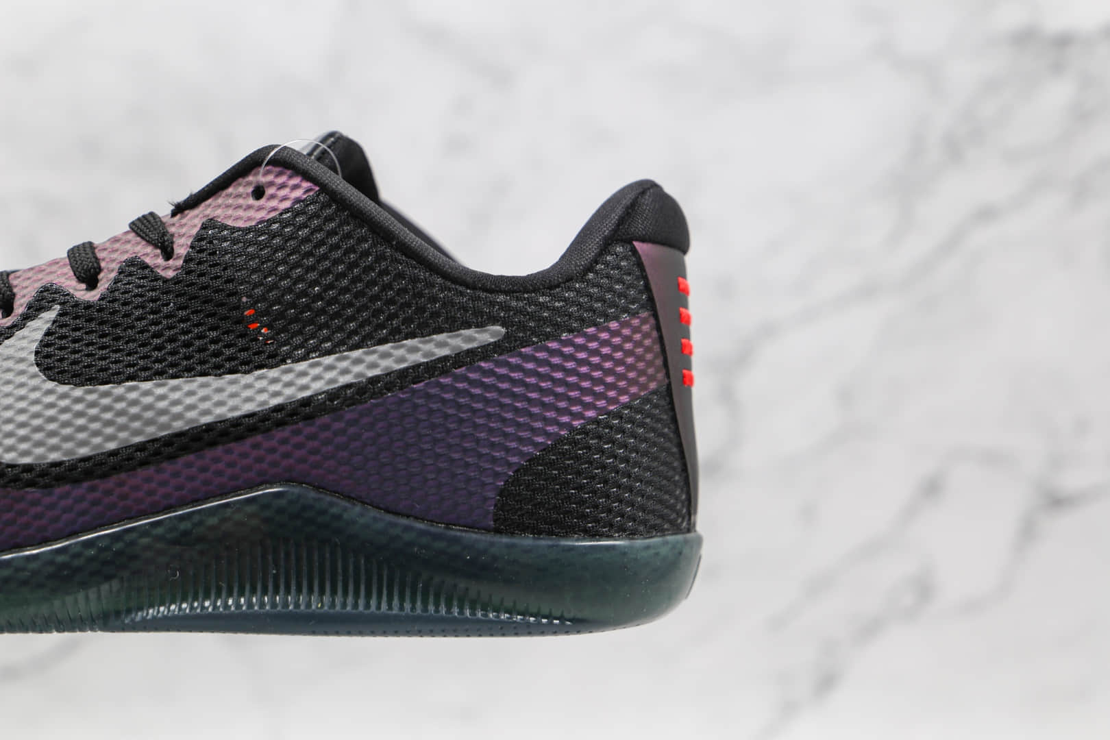 耐克Nike Kobe 11 EM Low Invisibility Cloak纯原版本科比11代3M黑紫色篮球鞋内置气垫支持实战 货号:836183-005