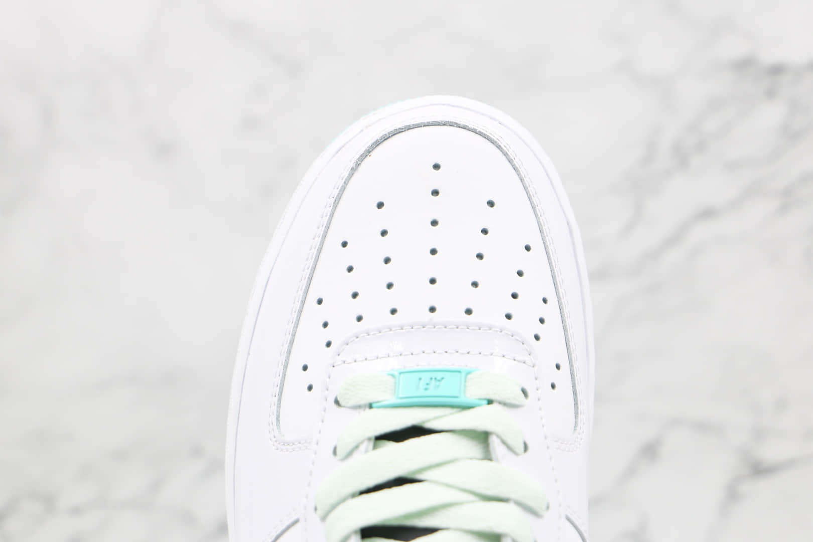 耐克Nike AIR FMRCE 1纯原版本低帮空军一号冰绿白色板鞋原楦头纸板打造 货号:DD9613-100