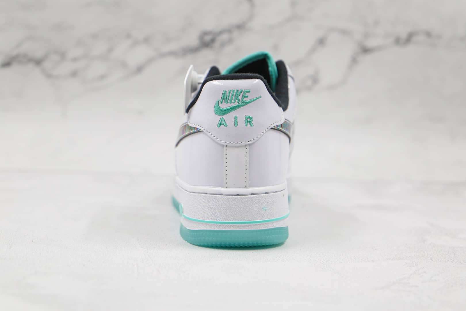 耐克Nike AIR FMRCE 1纯原版本低帮空军一号冰绿白色板鞋原楦头纸板打造 货号:DD9613-100