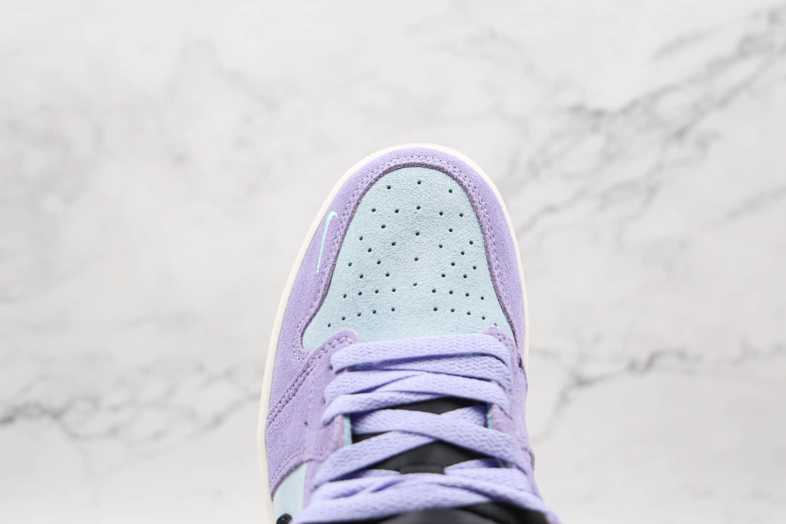 乔丹Air Jordan 1 High Switch纯原版本高帮AJ1香芋紫拉链款板鞋原楦头纸板打造 货号:CW6576-500