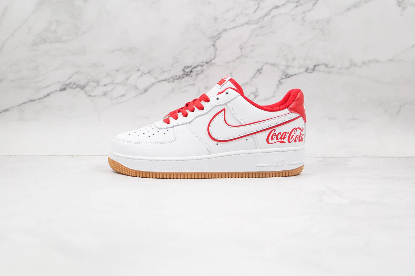 耐克Nike Air Force 1纯原版本可口可乐联名AF1空军一号白红色原标原盒 货号:315122-202