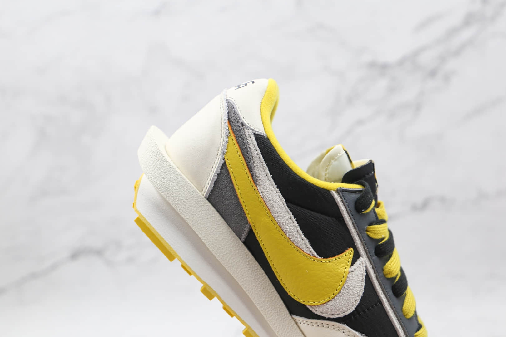 耐克Nike LDWaffle x sacai x UNDERCOVER三方联名款纯原版本华夫2.0双钩白黑黄色解构鞋原档案数据开发 货号:DJ4877-001