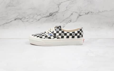 万斯Vans Vaul OG Era LX公司级版本低帮黑色棋盘格硫化帆布鞋原厂硫化大底