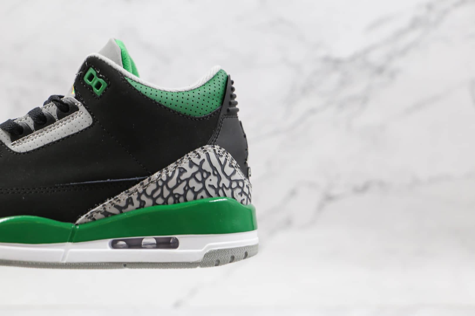 乔丹Air Jordan 3 Pine Green纯原版本复刻AJ3爆裂纹黑绿篮球鞋原档案数据开发 货号:CT8532-030