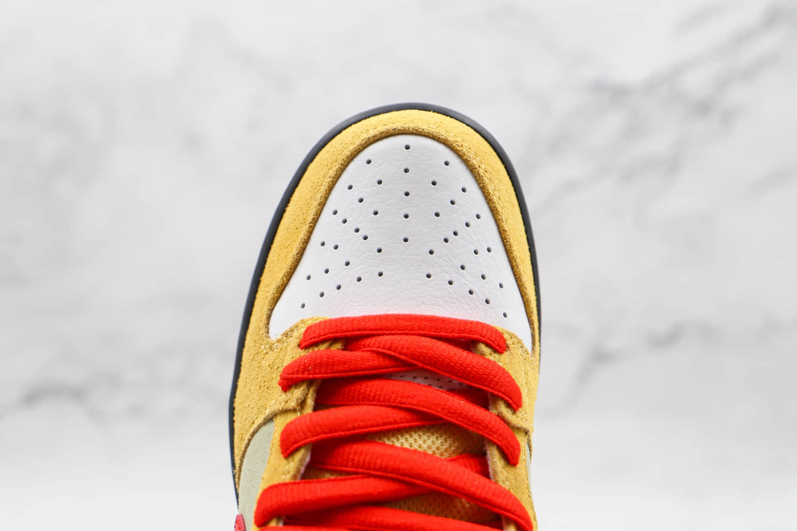 耐克Nike Dunk Sb High Kebab & Destroy纯原版本高帮SB DUNK麂皮红黄棕烤肉卷饼配色板鞋原盒原标 货号:CZ2205-700