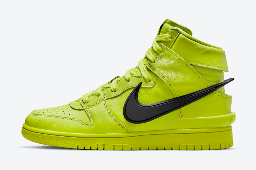 Ambush x Nike Dunk Hi“荧光绿”官图释出！月底登场！ 货号：CU7544-300