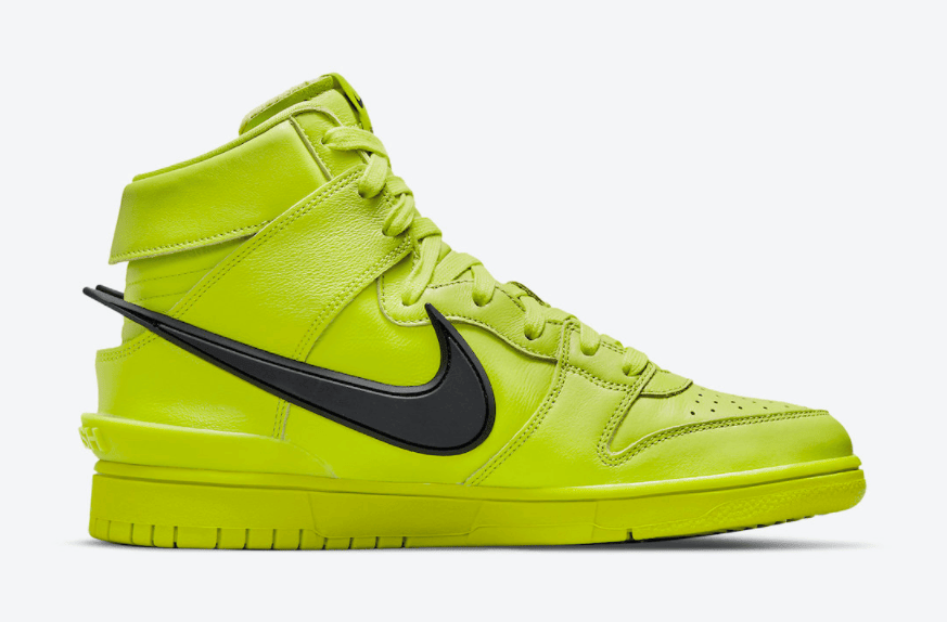 Ambush x Nike Dunk Hi“荧光绿”官图释出！月底登场！ 货号：CU7544-300