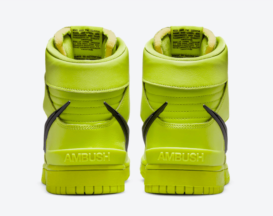 Ambush x Nike Dunk Hi“荧光绿”官图释出！月底登场！ 货号：CU7544-300