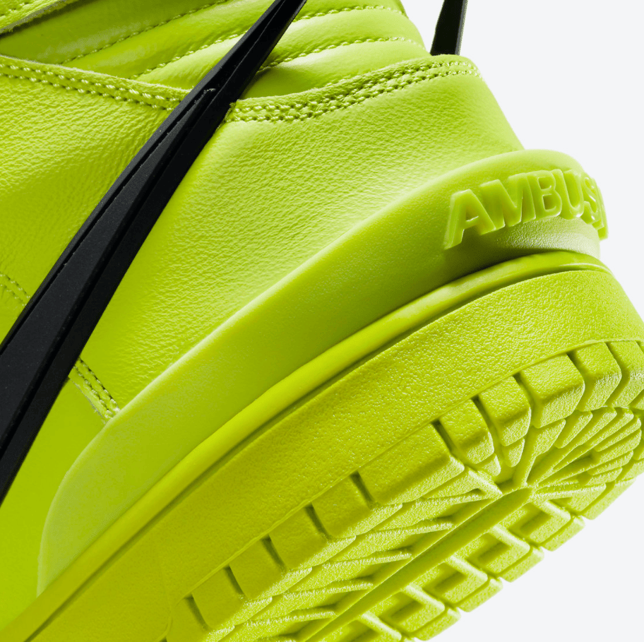 Ambush x Nike Dunk Hi“荧光绿”官图释出！月底登场！ 货号：CU7544-300