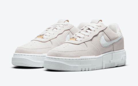 绒面革鞋面！耐克AF1 Pixel新配色即将登场！ 货号：DQ0827-100