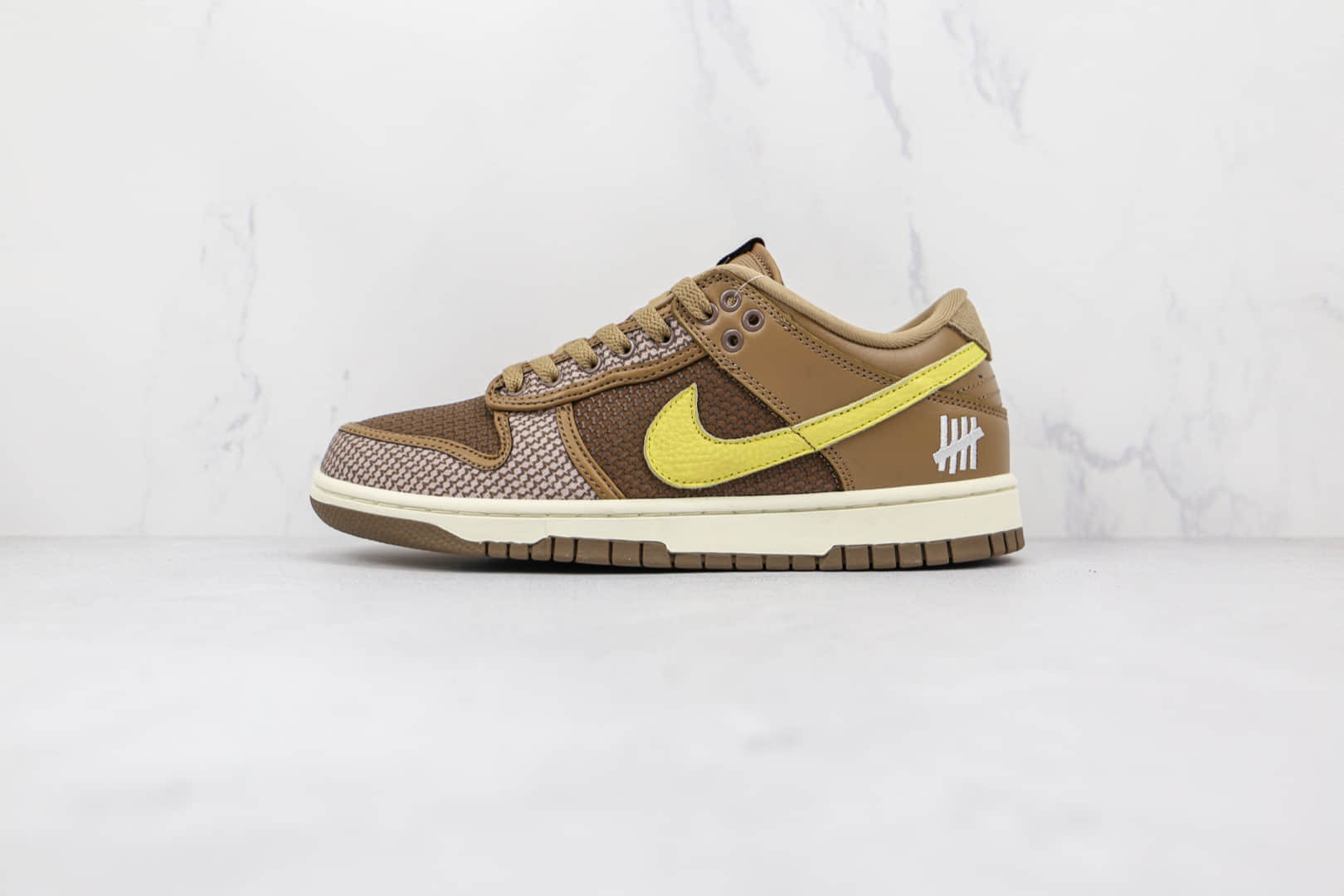 耐克NIKE DUNK LOW X UNDEFEATED联名款纯原版本低帮DUNK棕黄色板鞋原盒原标 货号:DH3061-200